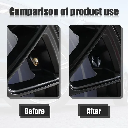 Miniatura 4 de Ziciner 4 piezas de tapas de válvula de neumático para automóvil, accesorios de aleación de aluminio con espigas para neumáticos, cubiertas