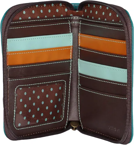 Miniatura 5 de CHALA Cartera con cremallera de sirena, azul, Azul