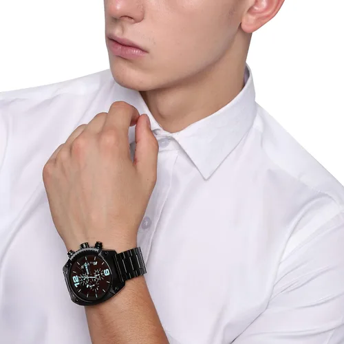 Miniatura 6 de Diesel Reloj cronógrafo de cuarzo de acero inoxidable para hombre