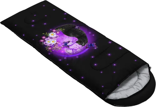 Miniatura 4 de Axolotl Saco de Dormir de Unicornio para Niños y Niñas – Sacos de Dormir Ligeros Cálidos para Clima Frío, Saco de Dormir Portátil Impermeable
