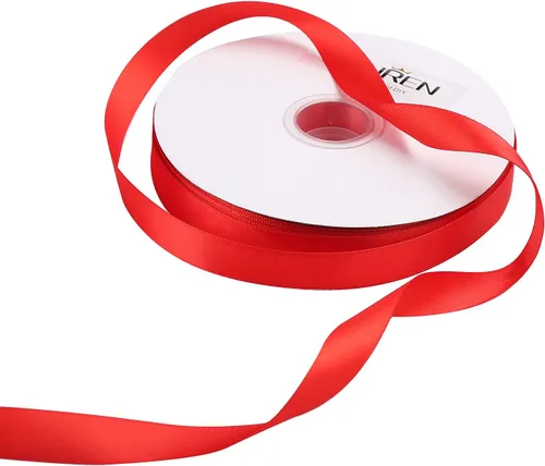 Miniatura 113 de Cinta de satén amarilla de 1 pulgada, cinta de satén sólido de doble cara para envoltura de regalos, bodas, decoración de fiestas, accesorios