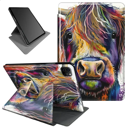 Miniatura 71 de Funda para iPad mini 6 para iPad mini 6ª generación 8.3 pulgadas 2021 360 grados giratorio soporte ligero cubierta inteligente protectora