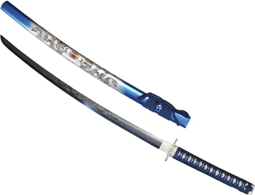 Miniatura 5 de Espada Katana Wuaiyebet forjada a mano tradicional de acero de alto carbono 1045/1060, espada samurai japonesa, templada al calor, de hoja completa