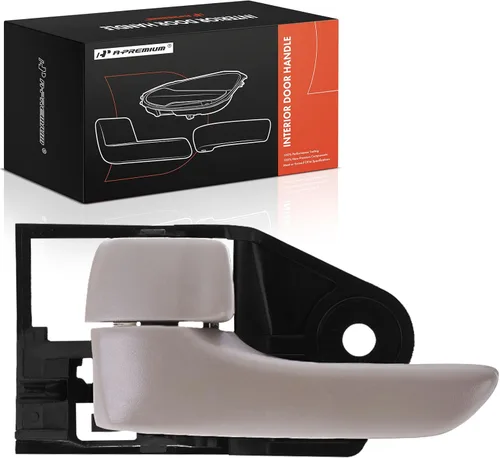 A-Premium Manija de puerta interior delantera izquierda del lado del conductor compatible con Toyota Solara 2004 2005 2006 2007 2008, beige,