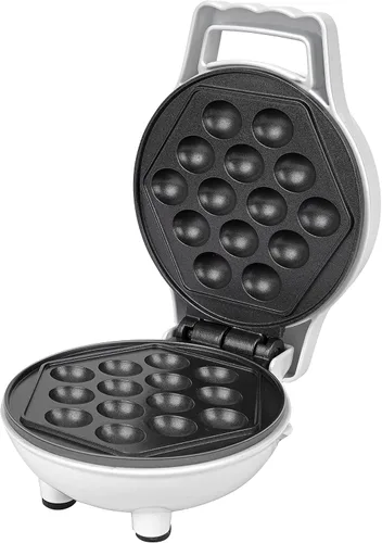Miniatura 7 de Mini waflera de burbujas, diversión para el desayuno con diseño de huevo de Hong Kong, plancha individual de 4 pulgadas, panadero eléctrico