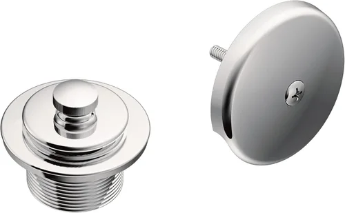 Miniatura 5 de Moen - Kit de desagüe para bañera/ducha de níquel cepillado con rosca estándar de 1-1/2 pulgadas, T90331BN