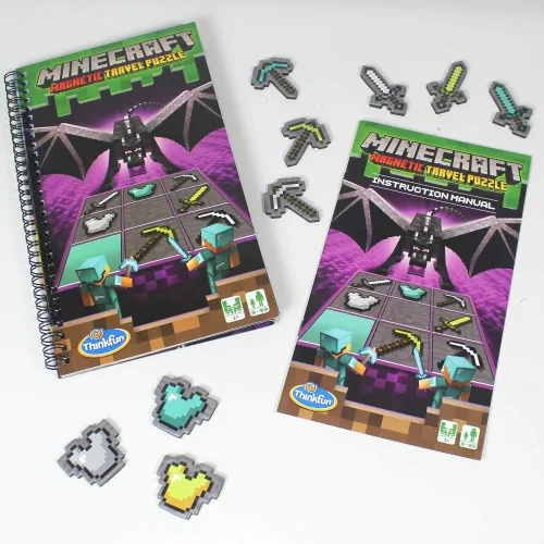 Miniatura 5 de ThinkFun – Rompecabezas magnético de Minecraft para viaje, juego lógico y juguete STEM para niños a partir de 8 años