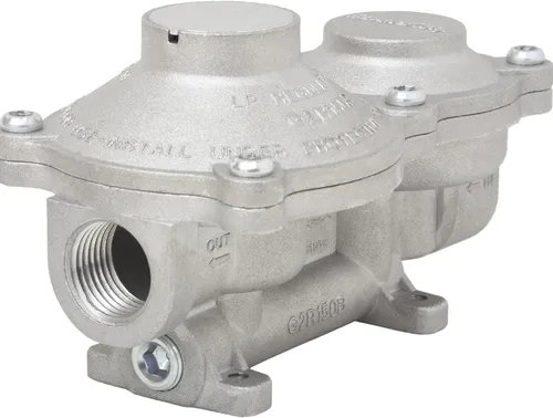 Miniatura 8 de Flame King Regulador LP de propano de 2 etapas montado verticalmente de 160,000 BTU para caravanas, furgonetas, remolques, cámperes, tanques de 100