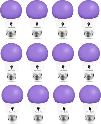 Miniatura 8 de Bluex Bulbs Paquete de 2 bombillas LED negras, 9 W A19 E26 nivel de bombilla negra 385-400 nm, pintura corporal, bombilla LED que brilla