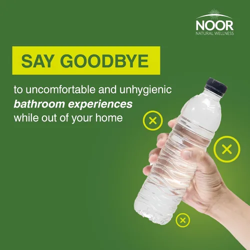 Miniatura 7 de Noor - Pulverizador de bidé portátil de 13 onzas, a prueba de fugas y duradero, botella Peri ecológica y discreta para higiene personal sobre