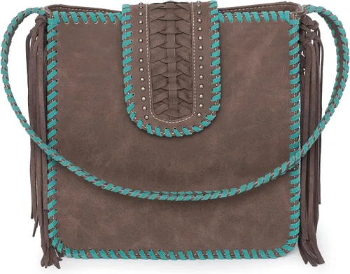 Miniatura 7 de Montana West Western Hobo - Bolso de mano para mujer, con cartera