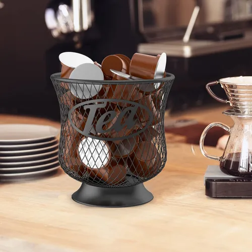 Miniatura 7 de ITHSKUILL Soporte para Cápsulas de Té, Organizador de Tazas K Resistente, Almacenamiento de Gran Capacidad de Tazas K para Cápsulas de Espresso