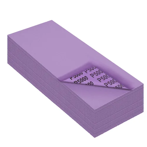 Miniatura 12 de Papel de lija de grano 3000, hojas de lija en seco y húmedo, papel de arena abrasivo de cerámica de alto rendimiento para acabado de muebles
