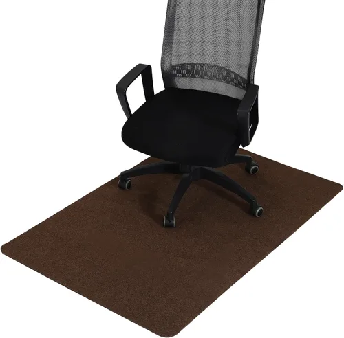 Miniatura 9 de PATIKIL Tapete para silla de oficina de 55 x 35 pulgadas, tapete multiusos de escritorio para sillas rodantes para suelos de madera dura (caqui)
