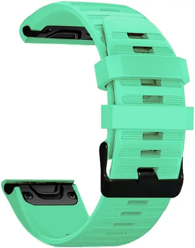 Miniatura 9 de AISPORTS Correa de silicona compatible con Garmin Fenix 7/7 Pro/6/6 Pro/5/5 Plus, correa de reloj de ajuste rápido de 0.866 pulgadas, correa Azul