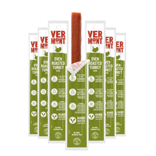 Miniatura 10 de Vermont Smoke & Cure - Snack de proteína de pavo picante y caliente - Snack de carne portátil para adultos y niños - Palitos de pavo con chile