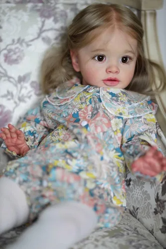 Miniatura 6 de Angelbaby Muñeca de bebé recién nacida de vida real, reborn, niña de 26 pulgadas, grande, linda, realista, muñeca de bebé recién nacida, de silicona