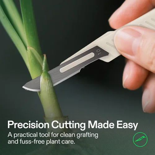 Miniatura 6 de VIVOSUN Cuchillas de acero de alto carbono #10 para plantas de corte y propagación