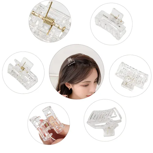 Miniatura 4 de Cobinaan Pinzas pequeñas para el pelo para mujeres y niñas, 10 piezas de 1.5 pulgadas mini pinzas de mandíbula para cabello fino/grueso medio, clip