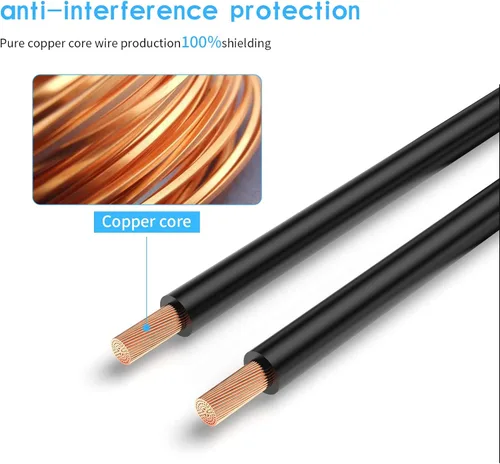 Miniatura 3 de EKYLIN Cable de extensión de video de coche de 16 pies y 16.4 ft, 4 pines, resistente al agua, a prueba de golpes, para cámara de visión trasera