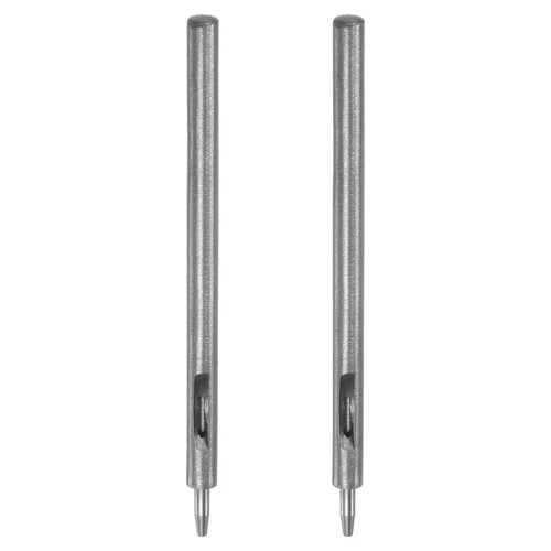 Miniatura 33 de HARFINGTON 2 piezas de perforador de cuero de 0.031 in recto, redondo, ojal, remache a presión, fijador para cuero, artesanía, ropa, bolso, cortina
