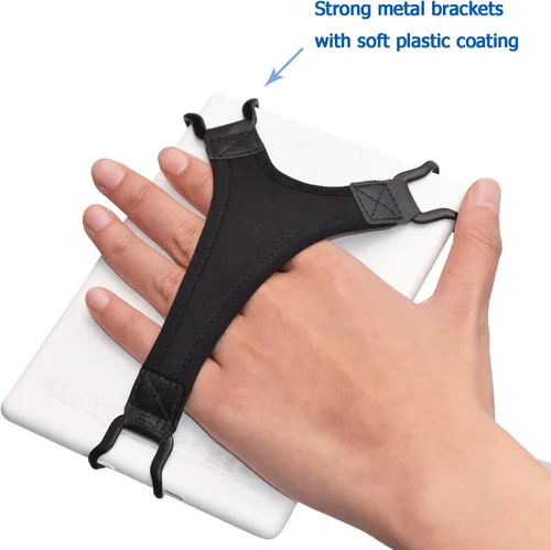 Miniatura 5 de TFY Bolsa protectora de transporte (gris oscuro), además de soporte para correa de mano para tabletas y lectores electrónicos de 6 pulgadas