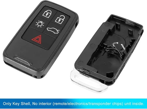 Miniatura 4 de X AUTOHAUX Funda para llave remota sin llave para automóvil PG788A para Volvo XC60 2010-2013 5 botones de teclas, color negro