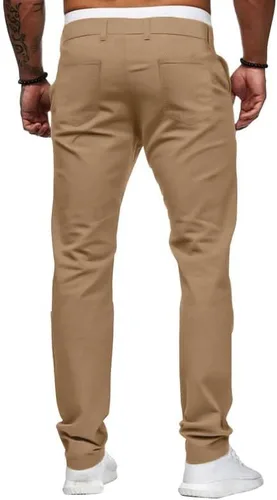 Miniatura 5 de Hungson - Pantalones de mezclilla para hombres, ajustados, elásticos, de ajuste delgado, casuales, con teñido, pantalones de mezclilla de moda rectos