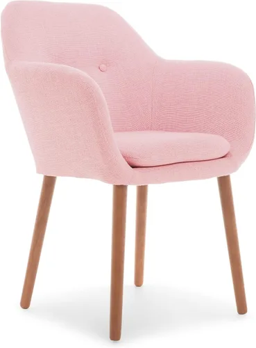 Elle Decor Elle Décor Roux - Silla decorativa, color rubor francés