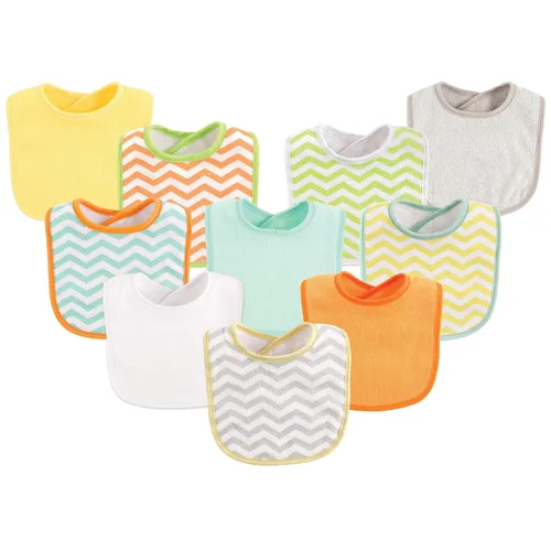 Miniatura 17 de Luvable Friends Baberos unisex de algodón para bebé, azul, talla única