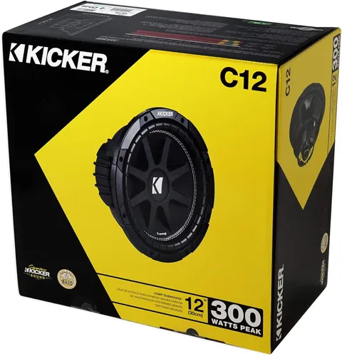 Miniatura 8 de KICKER 40c124 12" 300 vatios solo 4-ohmios SVC subwoofer de audio para coche