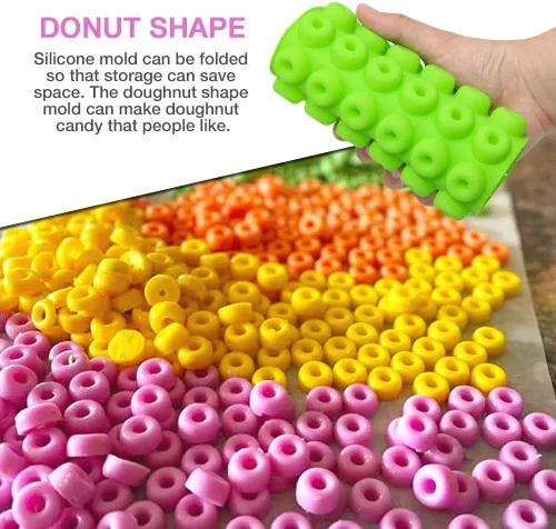 Miniatura 6 de 5 moldes de silicona para gomitas con 2 goteros, moldes de silicona para caramelos, fáciles de limpiar, moldes de goma para comestibles
