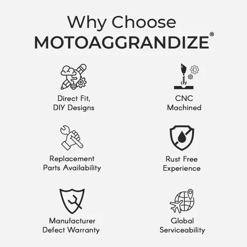 Miniatura 4 de Motoaggrandize Deslizadores de cuadro Protectores de choque para KTM Duke 125 200 250 390 [Solo Gen 1 y Gen 2] Color: Negro