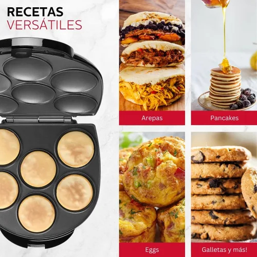 Miniatura 5 de Holstein Housewares HU-09005B arepa eléctrica., Negro