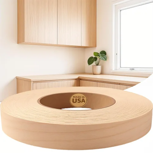 Miniatura 21 de Edge Supply Rollo de abedul preacabado de 3/4 pulgadas x 50 pies con un acabado UV de laca transparente – Hierro prepegado sobre bordes de chapa