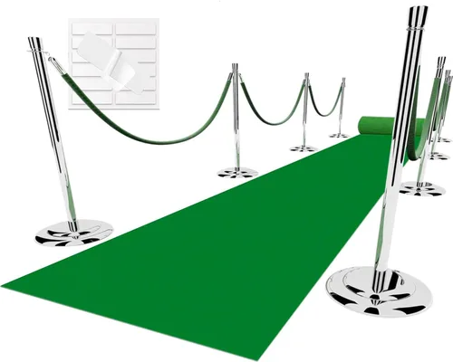 Miniatura 10 de EZLucky Corredor de Alfombra Roja para Fiestas, 2.6 x 15 pies, Tela No Tejida de Fieltro de 130 GSM, Alfombra Roja de Hollywood para Eventos