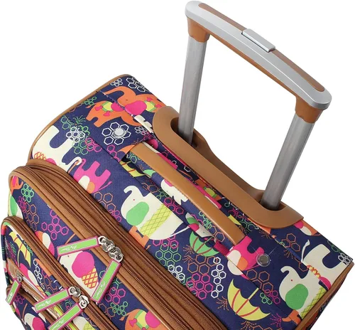 Miniatura 5 de Lily Bloom Maleta expandible con patrón de diseño de 24 pulgadas con ruedas giratorias de 4 ruedas giratorias para mujer, bolsa a cuadros ligera