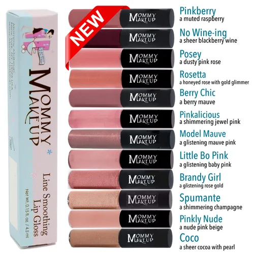 Miniatura 2 de Mommy Makeup Line Smoothing Lip Gloss con algas marrones y algas doradas, brillante, hidratante, alto brillo, sin parabenos en Spumante