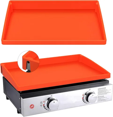Miniatura 8 de Tapete de cubierta de parrilla de 17 pulgadas para parrilla Blackstone, accesorios de protección completa para parrilla, tapete de silicona de grado