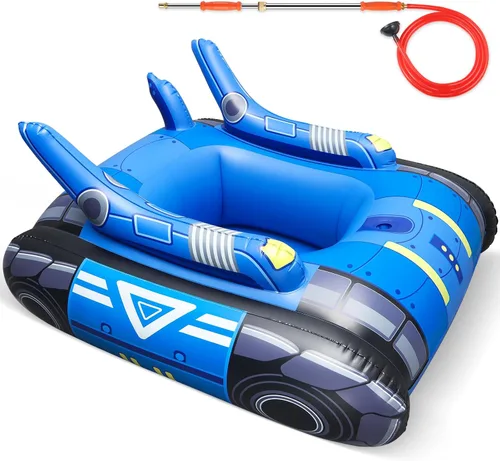 Miniatura 3 de Chariot Flotador inflable grande para piscina para adultos con pistolas de agua de acero inoxidable, flotadores de natación con cañón de agua