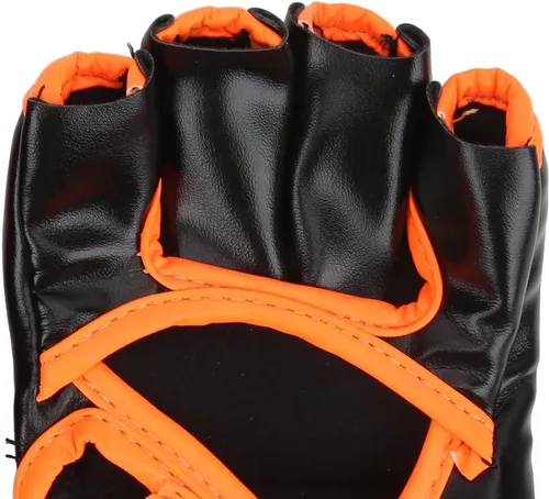 Miniatura 7 de Guantes de MMA, guantes profesionales de MMA sin dedos, de piel sintética, saco de boxeo Sanda, guantes de boxeo para saco de boxeo Sparring Muay