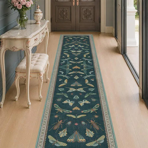 Miniatura 83 de Hazo Haus Alfombra de Baño Bohemia Lavable 2x3, Alfombras Pequeñas para Cocina, Tocador, Puerta Principal Entrada Interior, Antideslizante Pelo Bajo