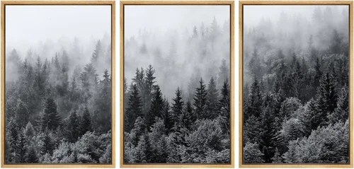 Miniatura 42 de SIGNWIN Lienzo enmarcado para pared, juego de arte de puesta de sol, horizonte, cielo, paisaje, fotografía, arte moderno, paisaje, relajante