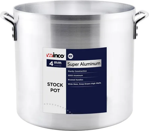 Winco Olla común, 60 cuartos de galón, aluminio