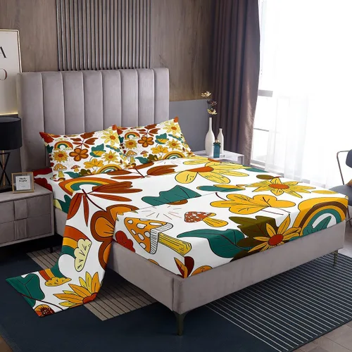 Miniatura 27 de Juego de sábanas con estampado camuflaje de la bandera estadounidense tamaño King, de Castle Fairy. Juego de ropa de cama de lujo de microfibra