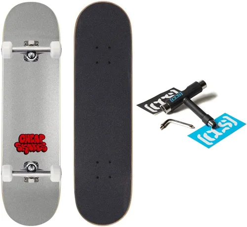 Miniatura 13 de [CCS] Patineta completa Madera de arce Grado profesional Totalmente montado con herramienta de patinaje y calcomanías Adultos, niños
