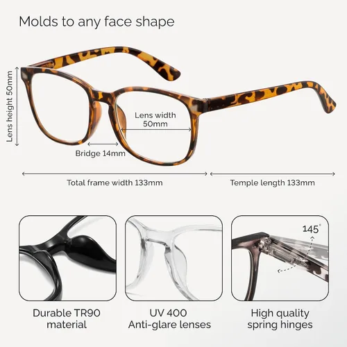 Miniatura 5 de CCVOO Mix & Match - Gafas de lectura para mujer, ligeras, ajuste cómodo, visión clara, bloqueo de luz azul Mezcla de paquete C5
