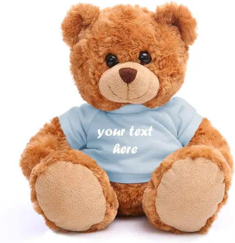Plushland Oso de peluche de 11 pulgadas, regalo personalizado de animal de peluche, gran regalo para el día de la madre, San Valentín, graduación,