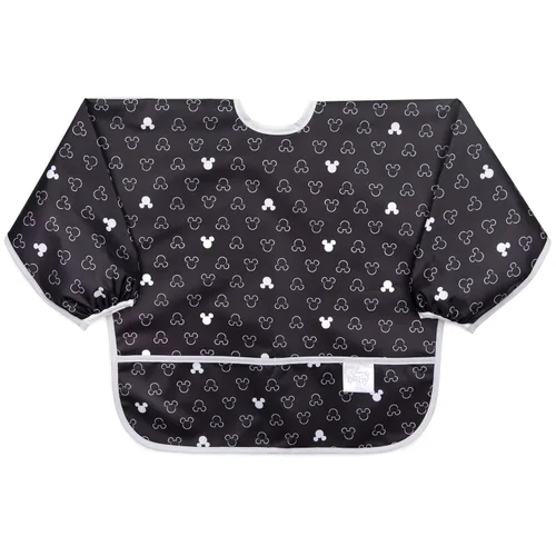 Miniatura 19 de Bumkins Babero con mangas para bebé, babero para niños pequeños, smock, tela impermeable, se adapta a edades de 6 a 24 meses, acuarela Acuarela E6
