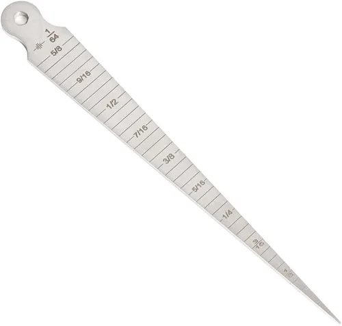Miniatura 3 de 0.039-0.591 in/1/32-5/8 prueba de calibre de soldadura cónico inoxidable pulgada de inspección del soldador cubital pulgada y métrica para medir